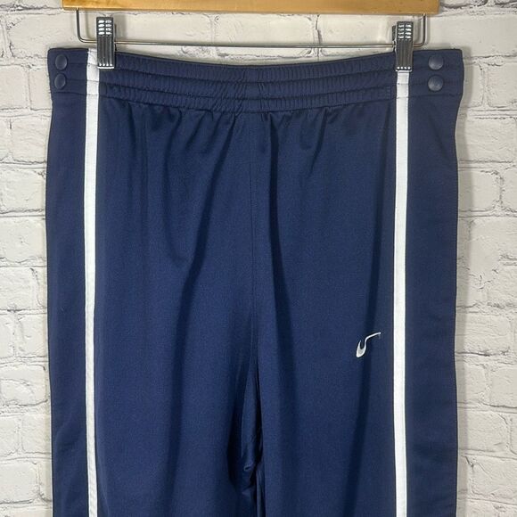 Nike Tear Away Pants Men Large Blue Basketball Warm Up Swoosh Y2K 436633-420 - Picture 2 of 10